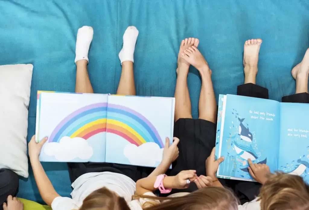 Kids Reading a Book